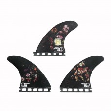 QUILLAS DE SURF CAPTAIN FIN DION AGIUS SINGLE TAB NEGRAS